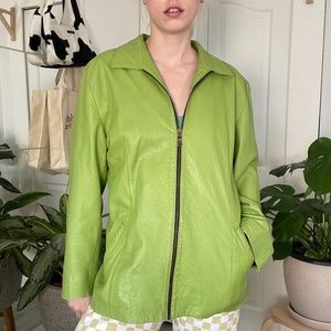 Green Leather Jacket